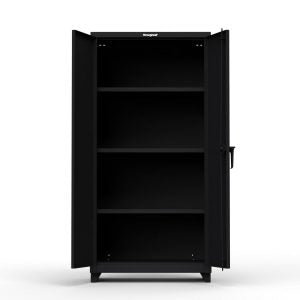 Image of StrongHold Extra Heavy Duty 14 GA Cabinet with 3 Shelves – 36 In. W x 24 In. D x 75 In. H