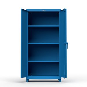 Image of StrongHold Extra Heavy Duty 14 GA Cabinet with 3 Shelves – 36 In. W x 24 In. D x 75 In. H