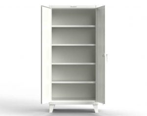 Image of StrongHold Extreme Duty 12 GA Cabinet with 4 Shelves – 36 In. W x 24 In. D x 78 In. H