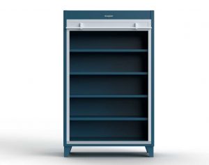 StrongHold Extreme Duty 12 GA Cabinet with Roll-Up Door, 4 Shelves – 4 ...