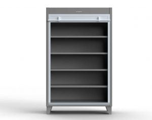 StrongHold Extreme Duty 12 GA Cabinet with Roll-Up Door, 4 Shelves – 6 ...