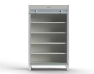 StrongHold Extreme Duty 12 GA Cabinet with Roll-Up Door, 4 Shelves – 3 ...
