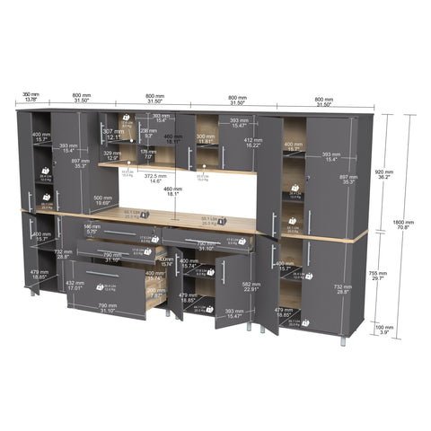 Image of Inval America Garage Storage Cabinet GS-GP50