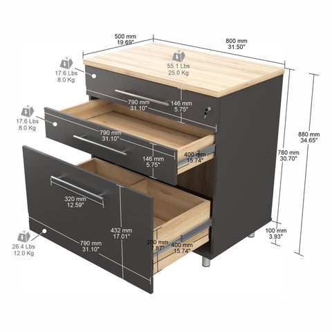 Image of Inval America Garage Storage Cabinet GM-1840