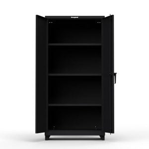 StrongHold Extra Heavy Duty 14 GA Cabinet with 3 Shelves – 36 In. W x 24 In. D x 75 In. H