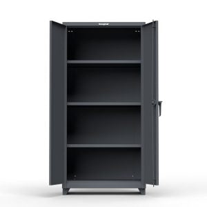 StrongHold Extra Heavy Duty 14 GA Cabinet with 3 Shelves – 36 In. W x 24 In. D x 75 In. H