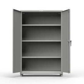 StrongHold Extra Heavy Duty 14 GA Cabinet with 3 Shelves – 48 In. W x 24 In. D x 75 In. H