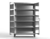 StrongHold Extreme Duty 12 GA Stainless Steel Cabinet with 4 Shelves – 48 In. W x 24 In. D x 78 In. H