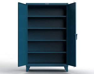 Image of StrongHold Extreme Duty 12 GA Cabinet with 4 Shelves – 48 In. W x 24 In. D x 78 In. H