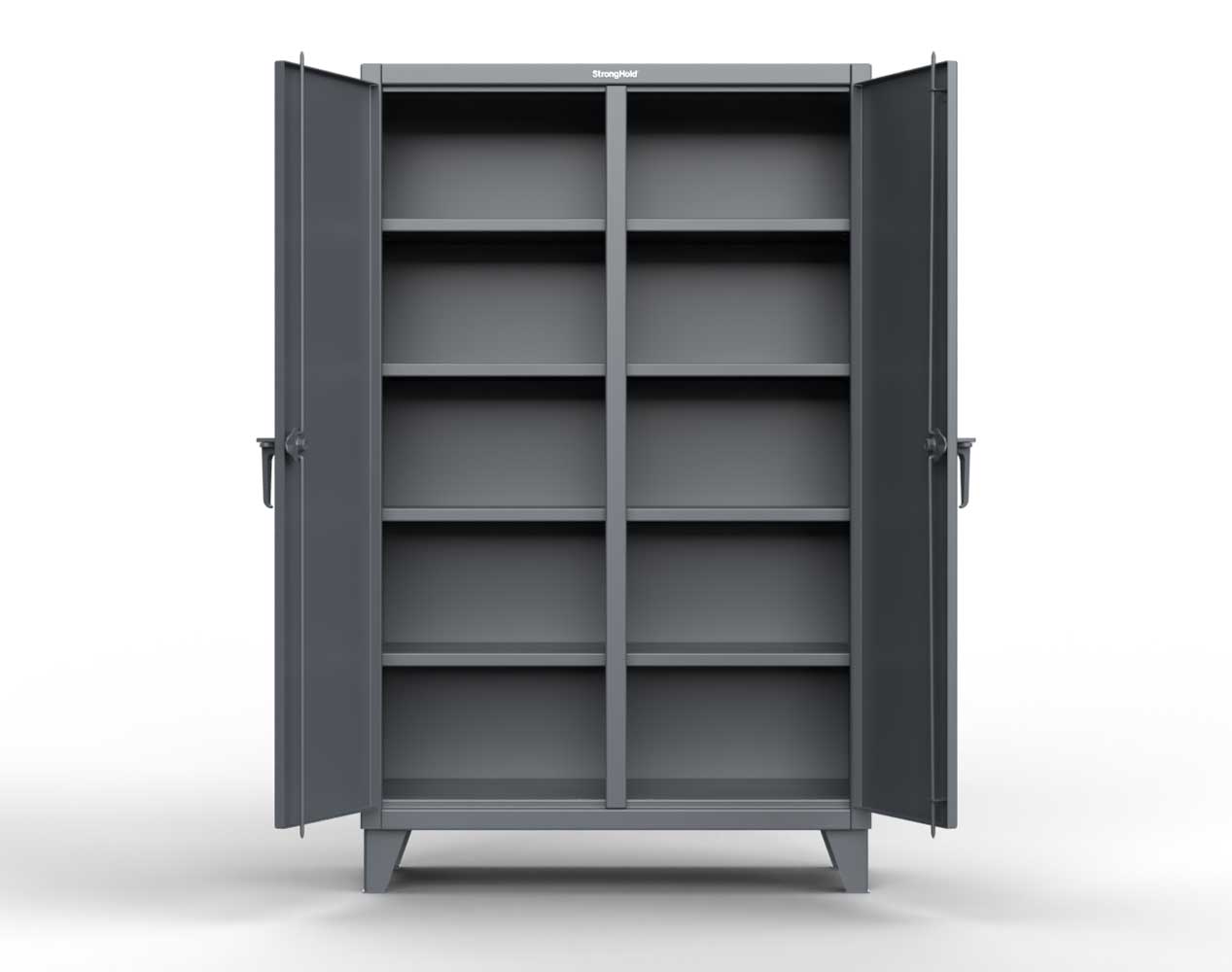 StrongHold Extreme Duty 12 GA Double Shift Cabinet with 8 Shelves – 36 In. W x 24 In. D x 78 In. H