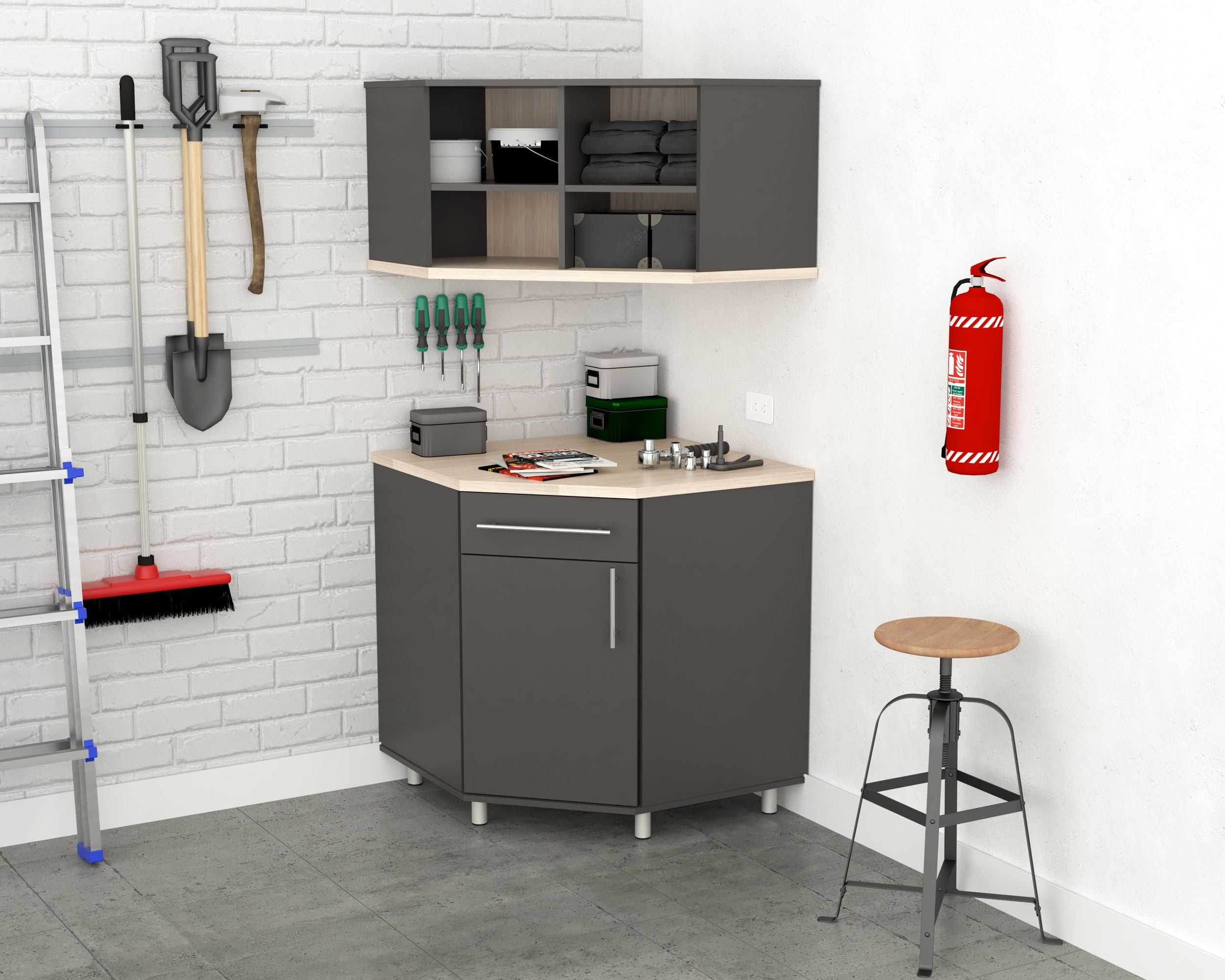 Inval America Garage Storage Cabinet GM-2540