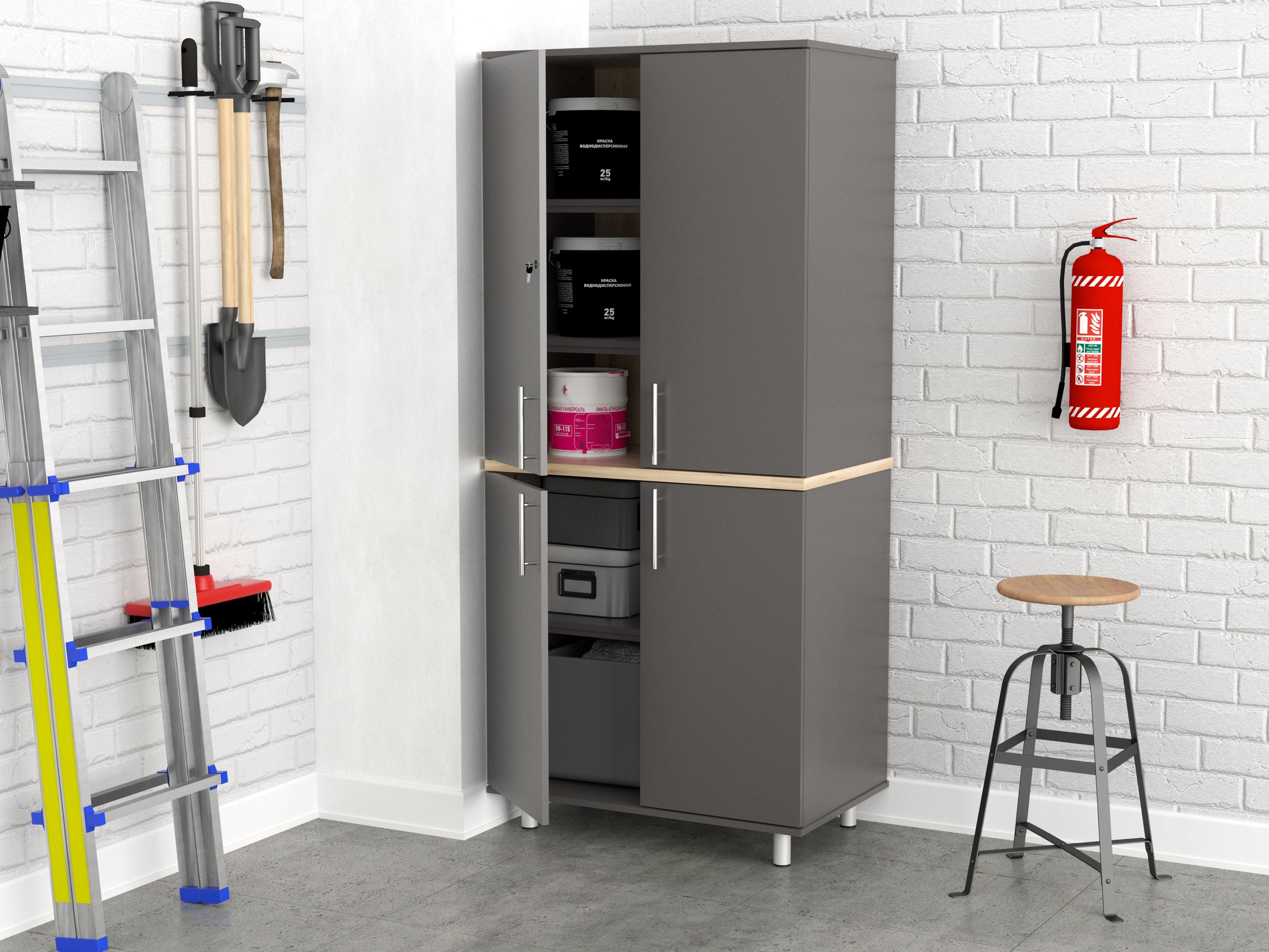 Inval America Garage Storage Cabinet GM-2140