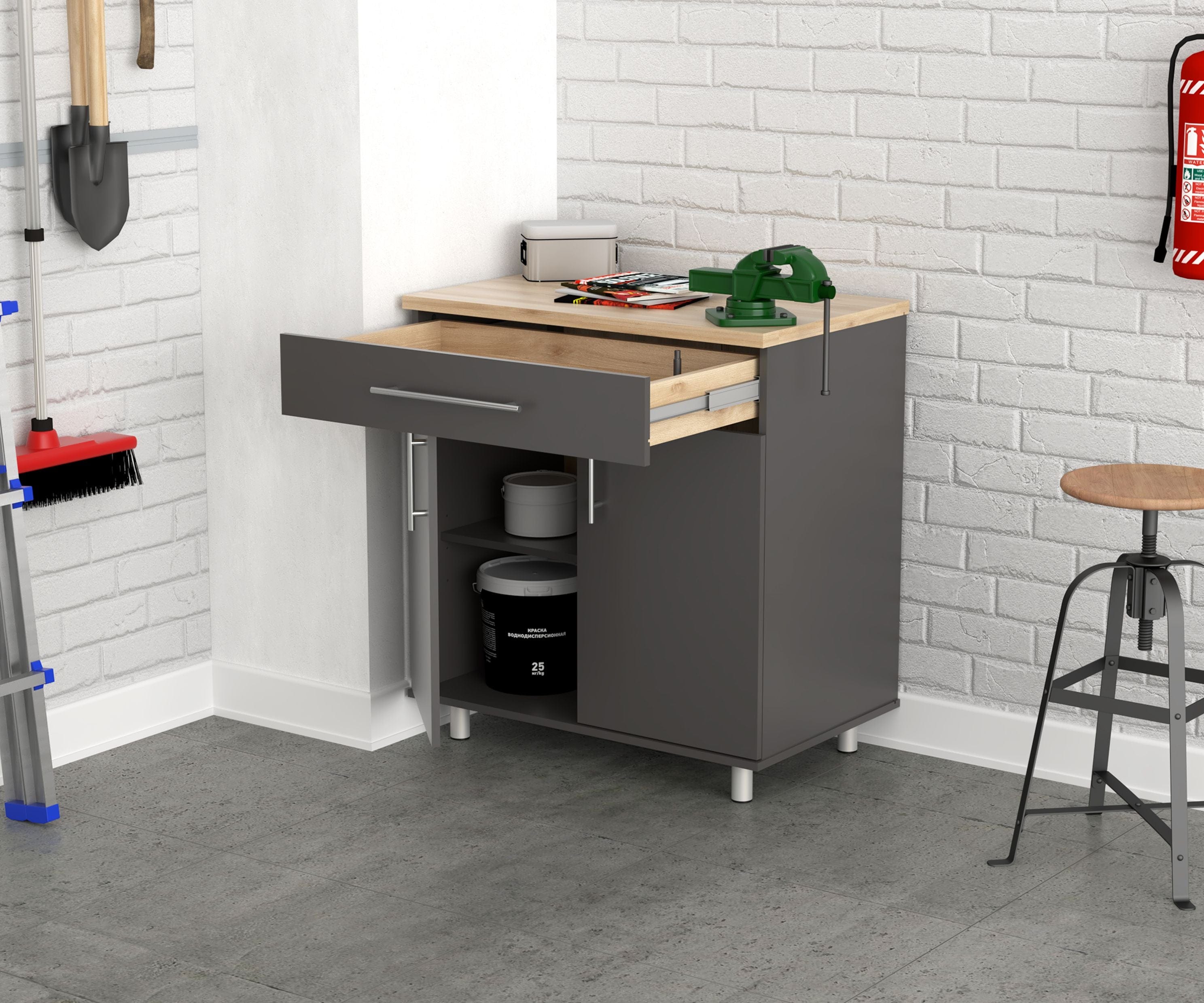 Inval America Garage Storage Cabinet GM-1740