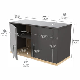 Inval America Wall Mounted Garage Storage Cabinet GM-1940