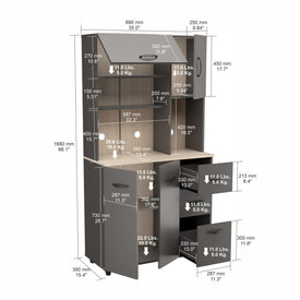 Inval America Garage Storage Cabinet GCM-068