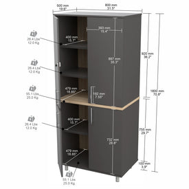 Inval America Garage Storage Cabinet GM-2140